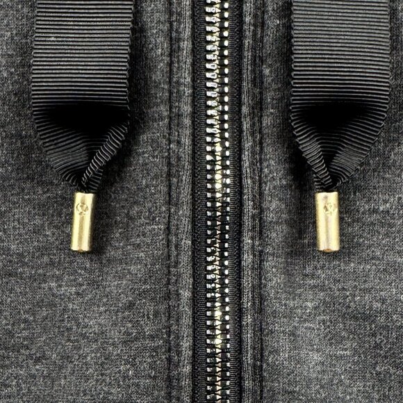 Lululemon Principal Dancer Hoodie Women’s 10 Heathered Black W3BNZS French Terry - Picture 8 of 11